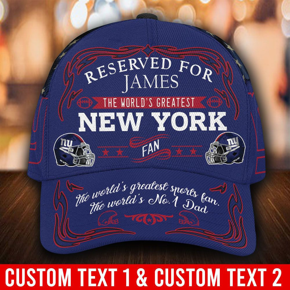 Personalized New York Giants All Over Print 3D Baseball Cap