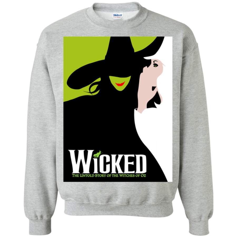 AGR Wicked Broadway Musical Crewneck Pullover Sweatshirt