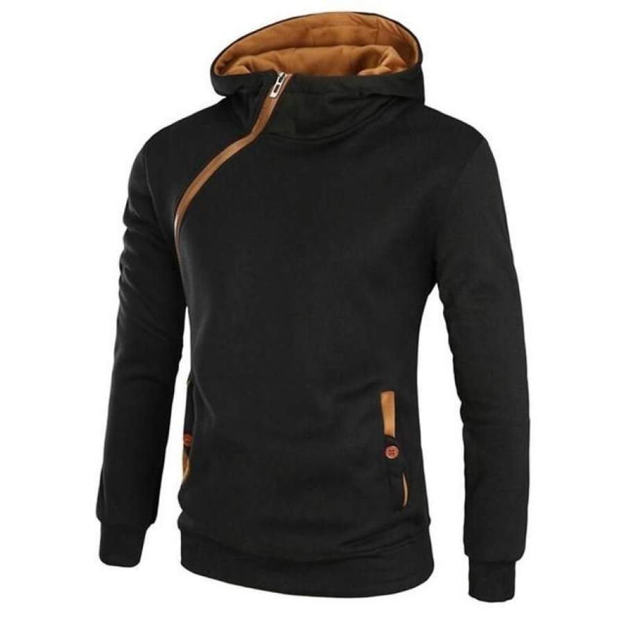 T-bird 2017 Men Hoodie Oblique Zipper Sweatshirt Mens Hip Hop Hoodies Fashion Brand Winter Slim Fit Male Hoodie Pullover XKXKSXK