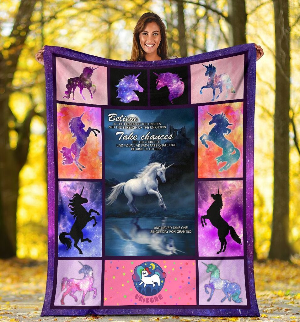 Unicorn Galaxy Fleece Blanket