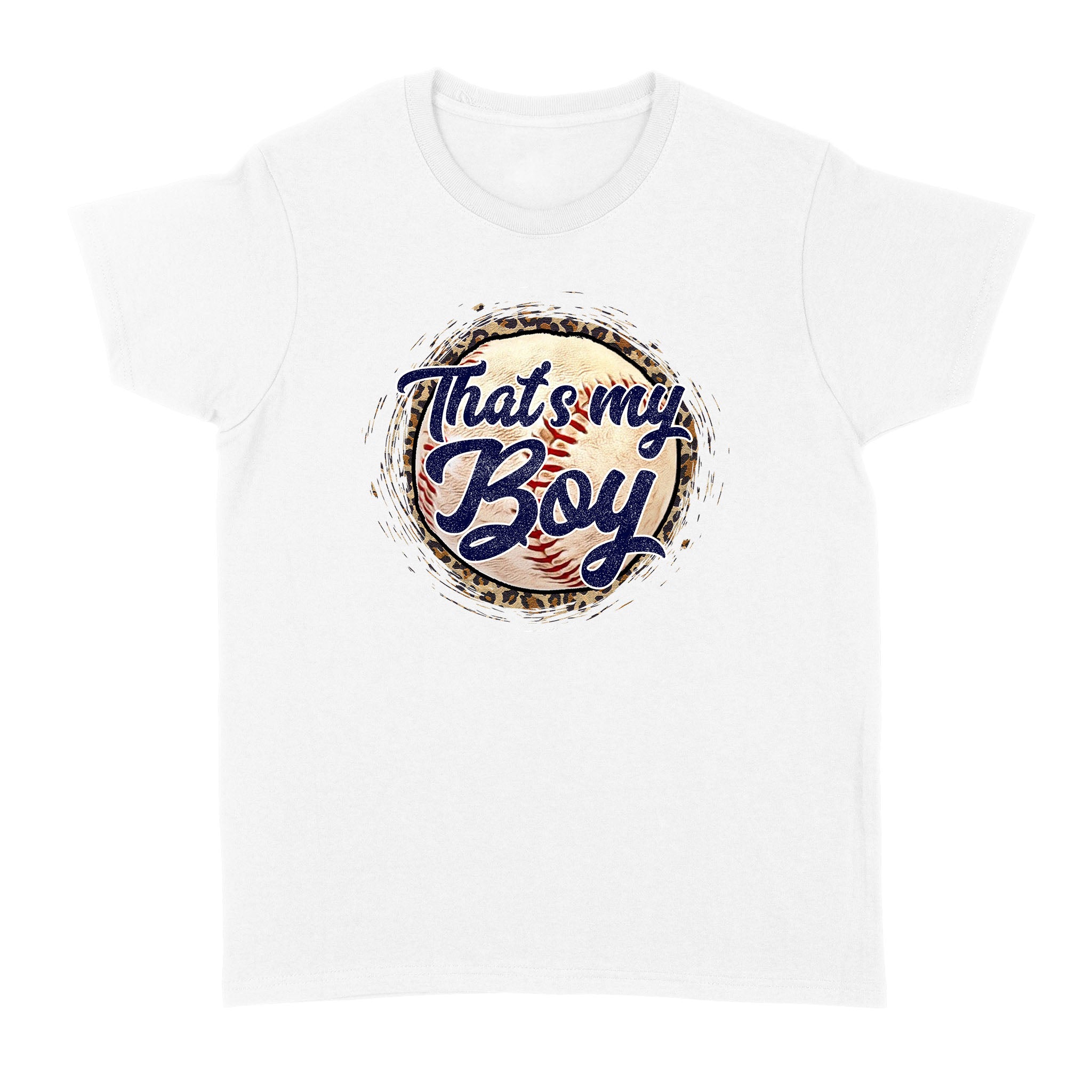 Dng Fashion ‘S Funny That’S My Boy Baseball Leopard Lovers Men Women – Standard Women’S T-Shirt