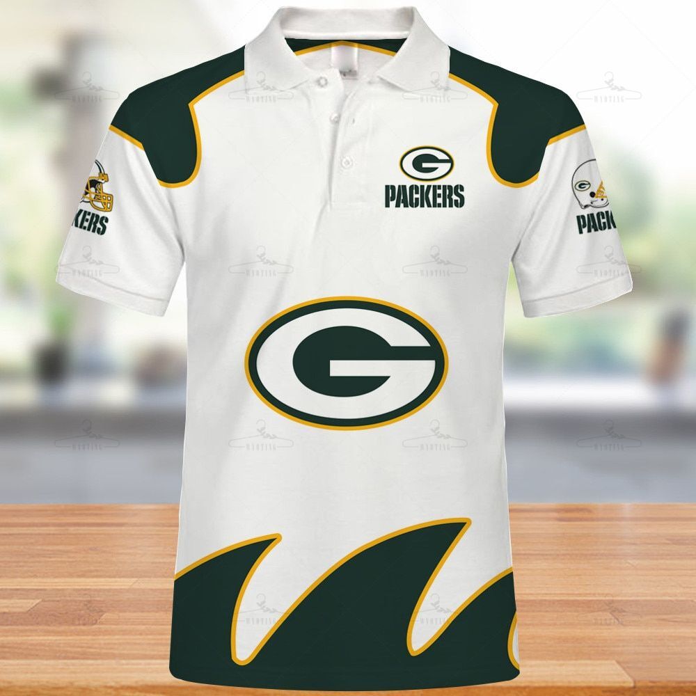 Green Bay Packers Polo Shirts Summer Gift S