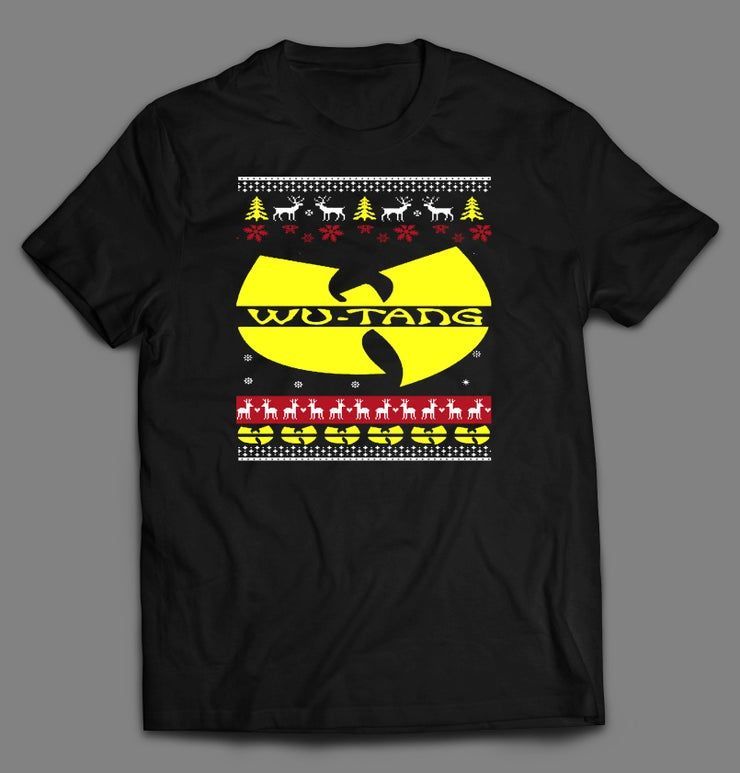 Wu Hip Hop Xmas Christmas Custom Printed Full Front Dtg High Quality Shirt