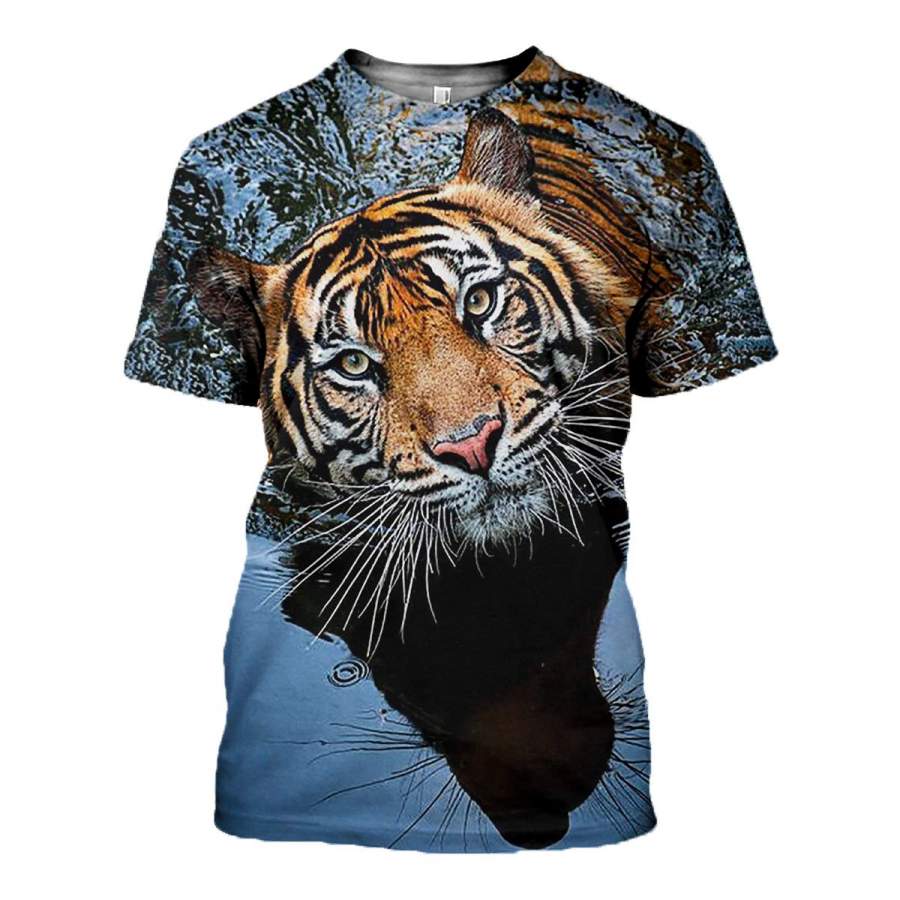 3D All Over Printed Tiger Swiming Shirts and Shorts