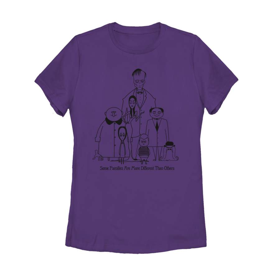 Addams Family Women’s Different Kind of Family  T Shirt