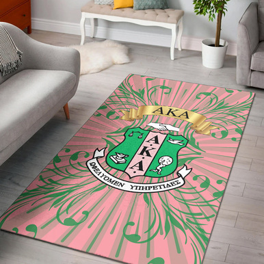 Alpha Kappa Alpha Area Rug – Sorority Vintage Style Area Rug