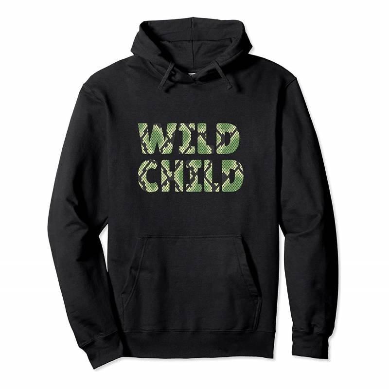 Wild Child Green Snake Print Zoo Animal Reptile Gift Pullover Hoodie, T-Shirt, Sweatshirt