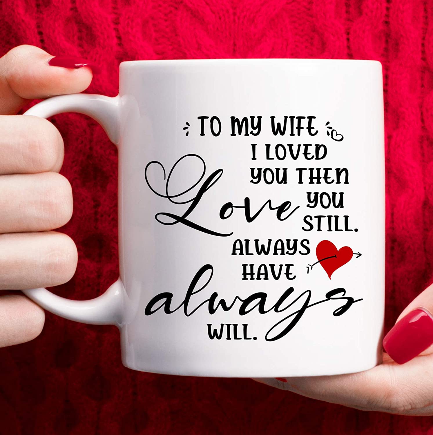 Best Gifts For Wife, Valentines Day Gifts For Wife Adult – Wife Birthday Gift From Husband, Mothers Day Gifts For Wife Christmas Gifts, Anniversary Presents For Her, I Love You To My Wife Coffee Mug