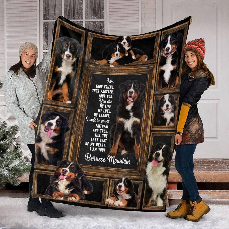 Bernese Mountain Blanket, Christmas Gift, Dog Lover Blanket