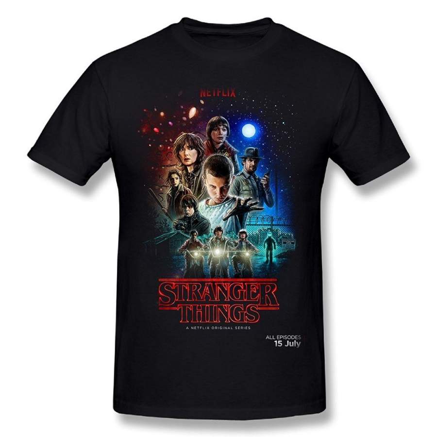 Mens Stranger Things-Poster Short Sleeve T Shirt