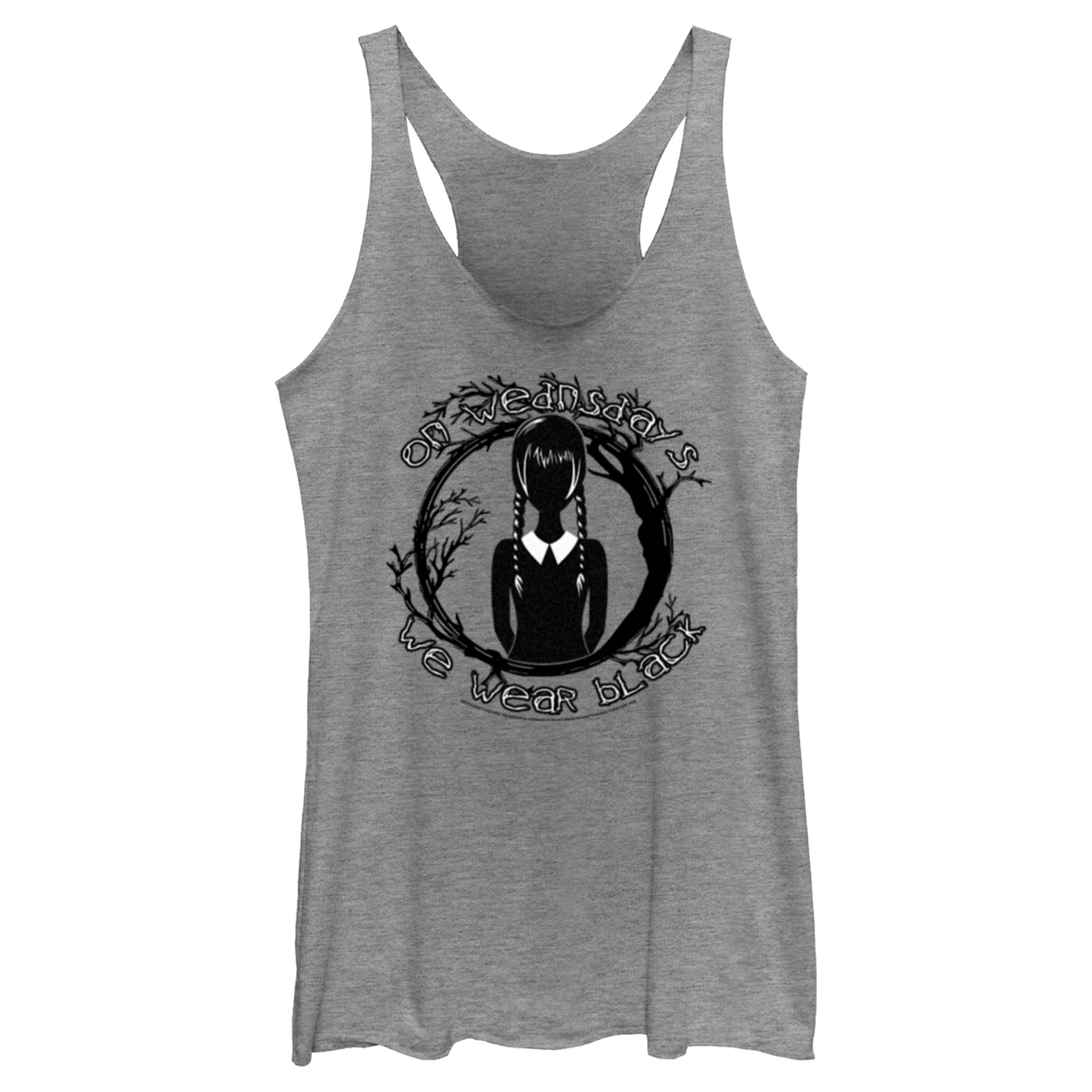 Women’S Wednesday On Wednesdays We Wear Black Racerback Tank Top