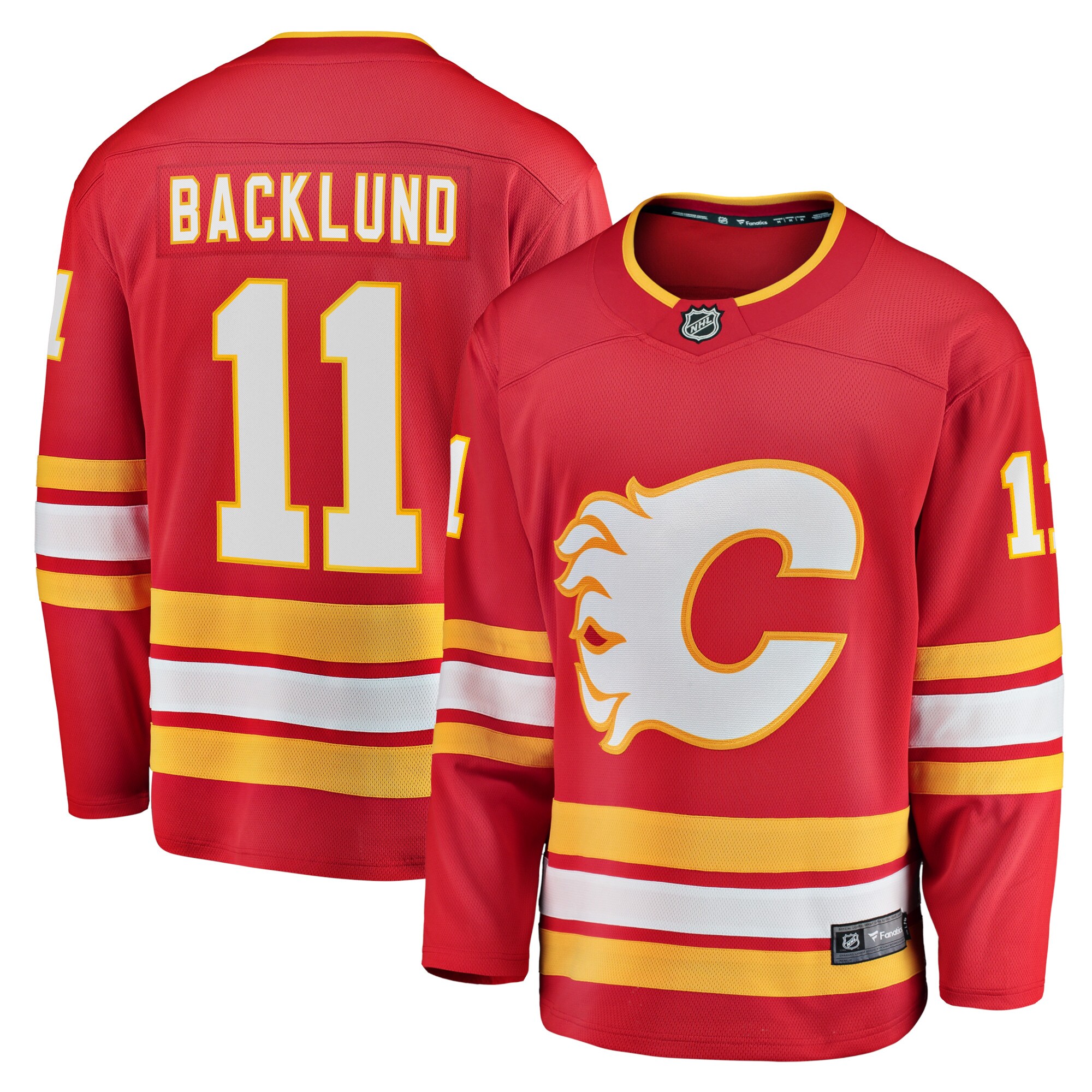 Mikael Backlund Calgary Flames Branded Home Breakaway Player Jersey – Red