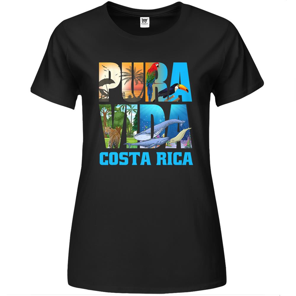 Costa Rica Pura Vida Shirt Animals Nature Pura Vida Premium Womens T Shirts