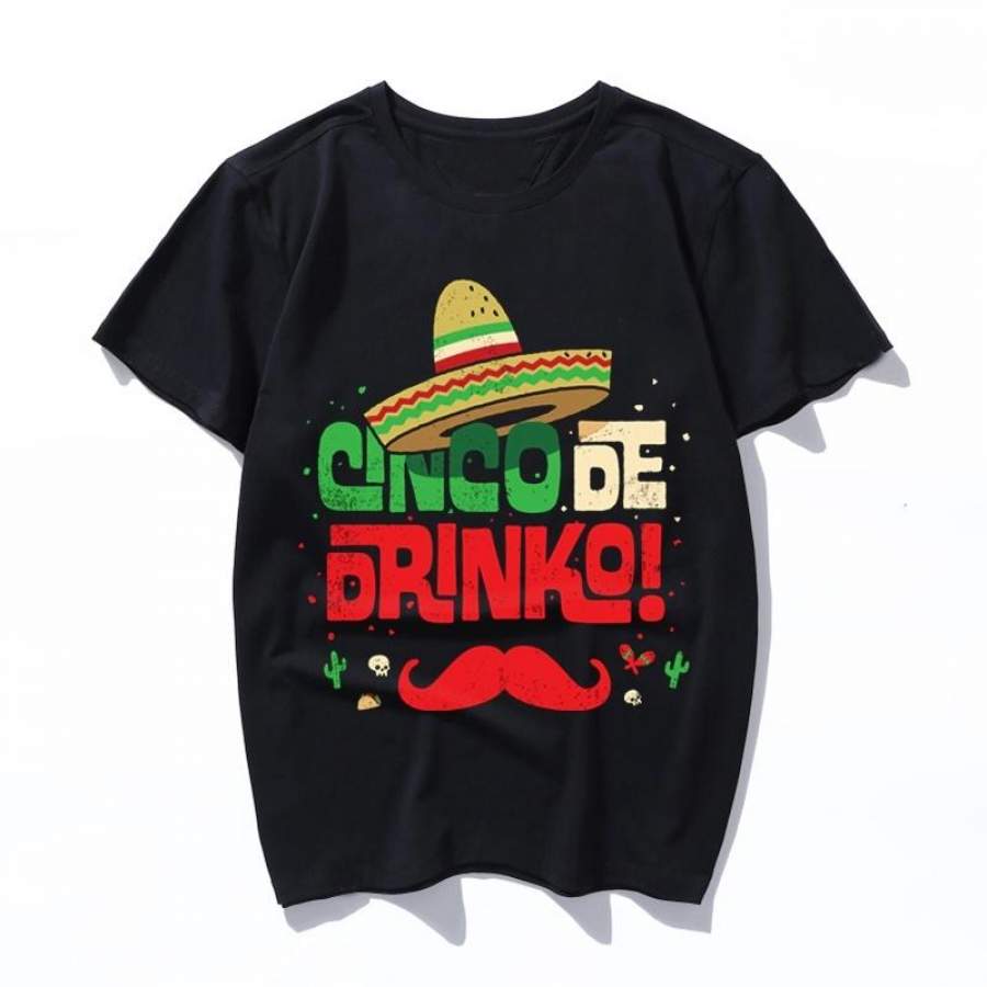 Cinco De Mayo Shirt Funny Mexican Cinco De Dr Kawaii Tshirt Printing Female T Shirt Harajuku Short Sleeve Design Black Tees Camisetas