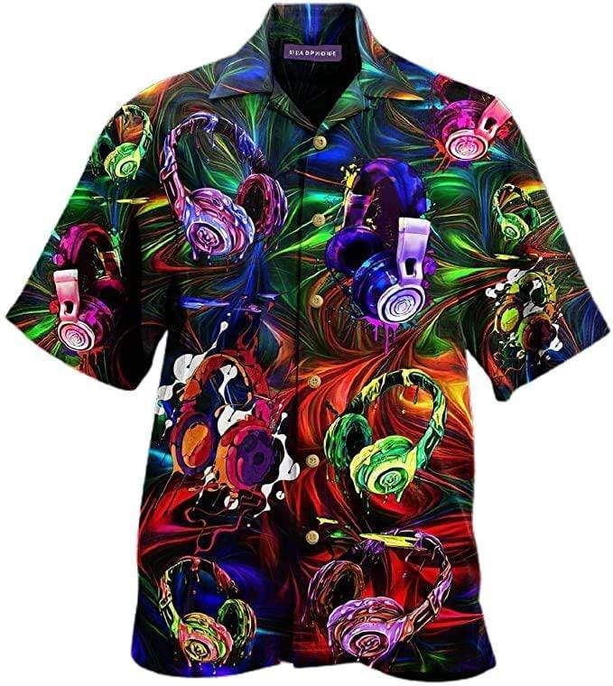 Cover Your Body With Amazing Dj Mixer Passion Disc Jockey Colorful Unisex Hawaii Aloha Shirts Dh Ha60613