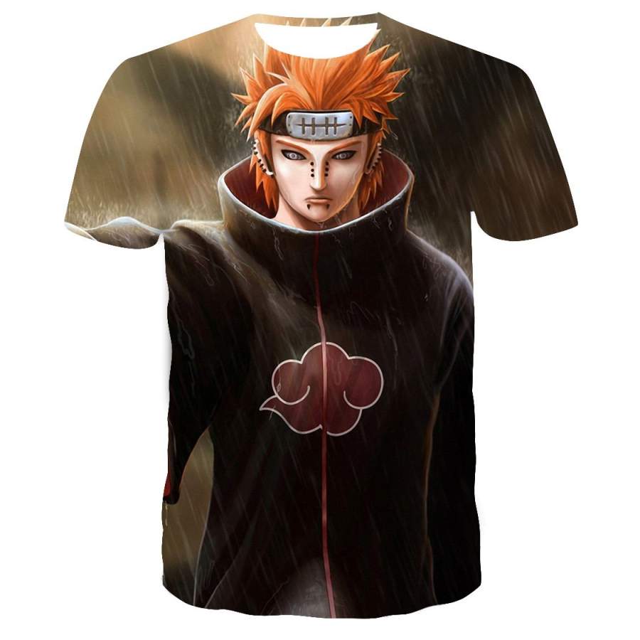 Unisex Naruto 3D T-Shirt All-Over Print Shirt Summer T-Shirt Ideal Present