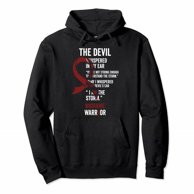 The Devil- Migraine Awareness Support Ribbon Pullover Hoodie