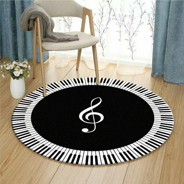 Black & White Piano Keys Rug