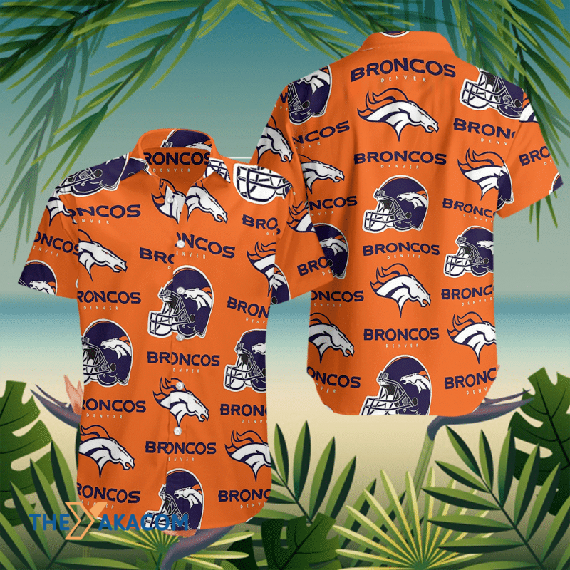 Denver Broncos Helmet Gift For Fan Nfl Short Sleeve Hawaii Shirt Ha48104