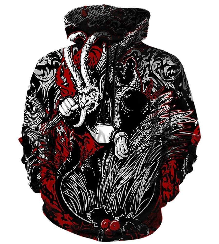 Krampus Hoodies – Pullover Black Hoodie