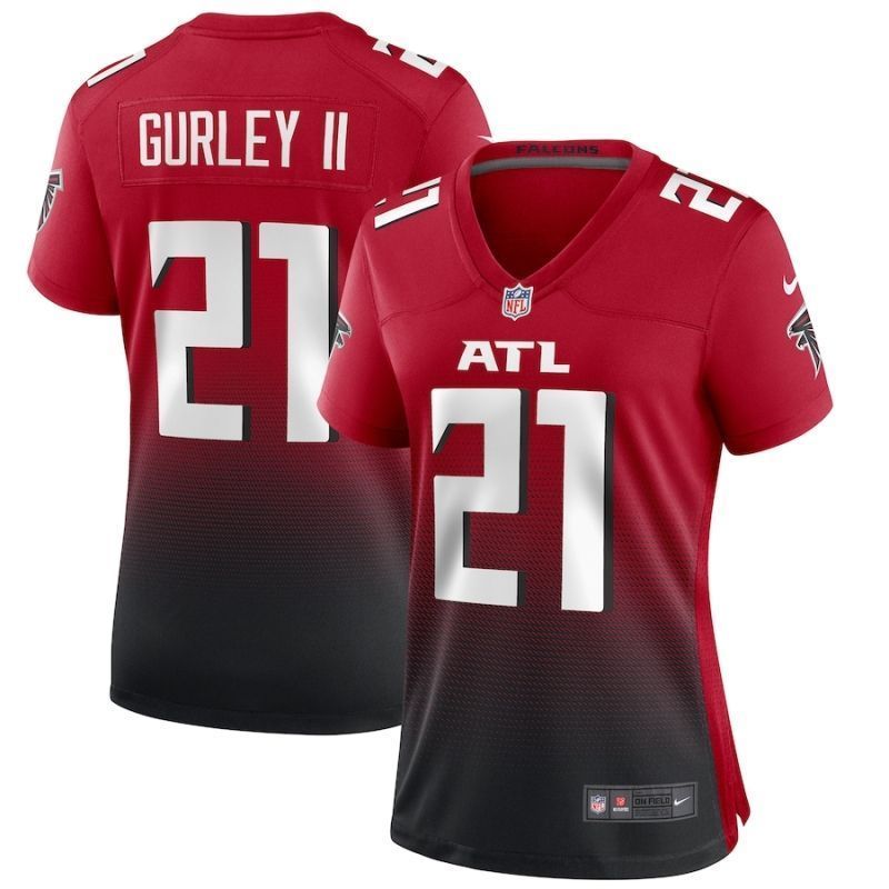 Atlanta Falcons Todd Gurley Ii #21 NFL 2020 Red Womens Jersey