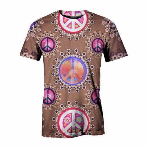 Hippie Flowers 3D All Over Printed Shirts For Men And Women, Gift For Hippie Lover, Hippie Soul