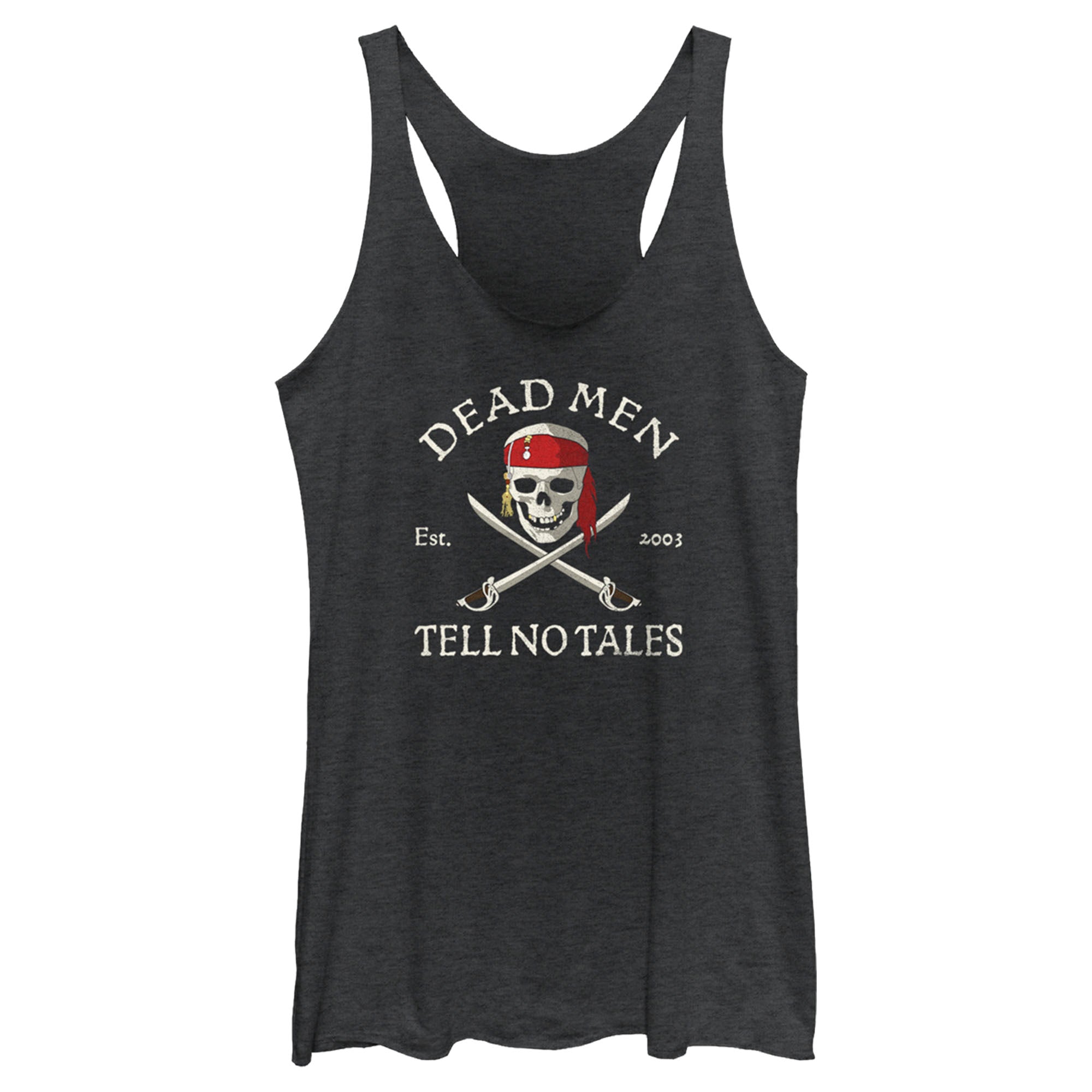 Women’S Pirates Of The Caribbean: Curse Of The Black Pearl Dead Men Tell No Tales Racerback Tank Top