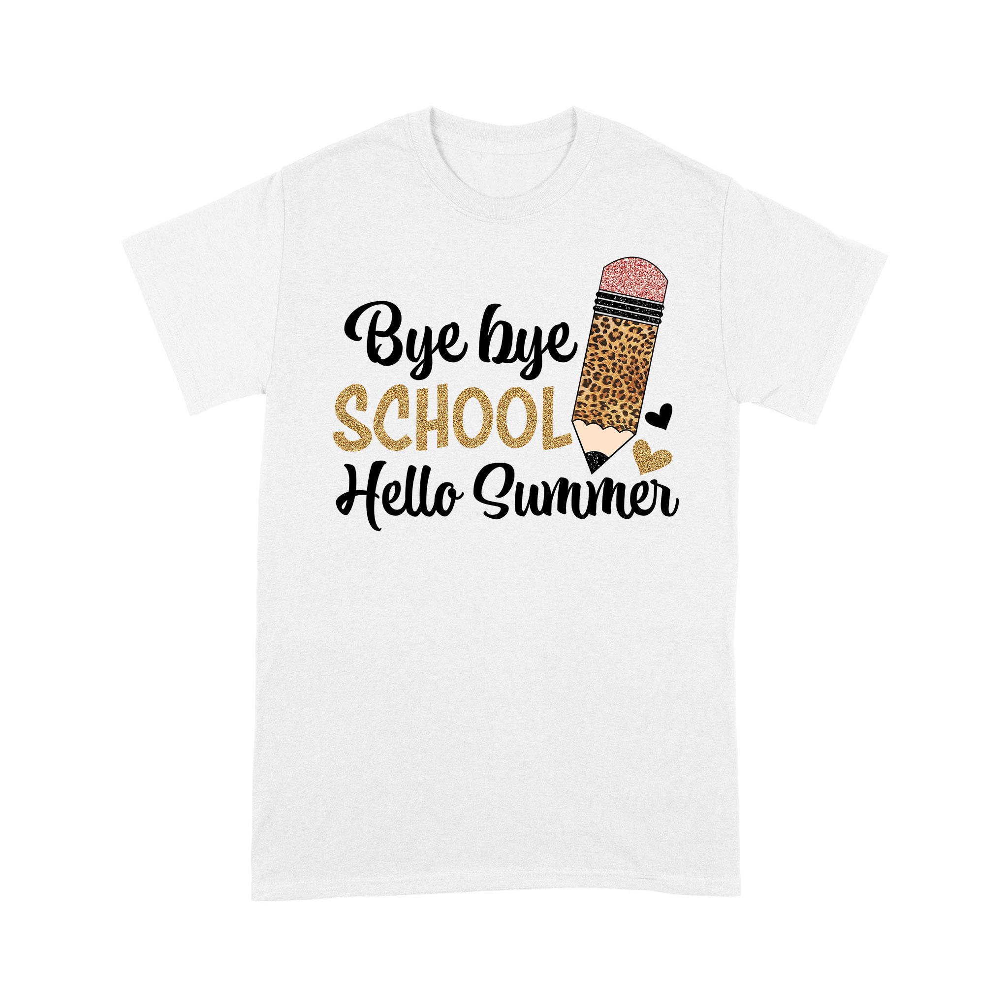 Bye Bye School Hello Summer Leopard T-Shirt – Premium T-shirt