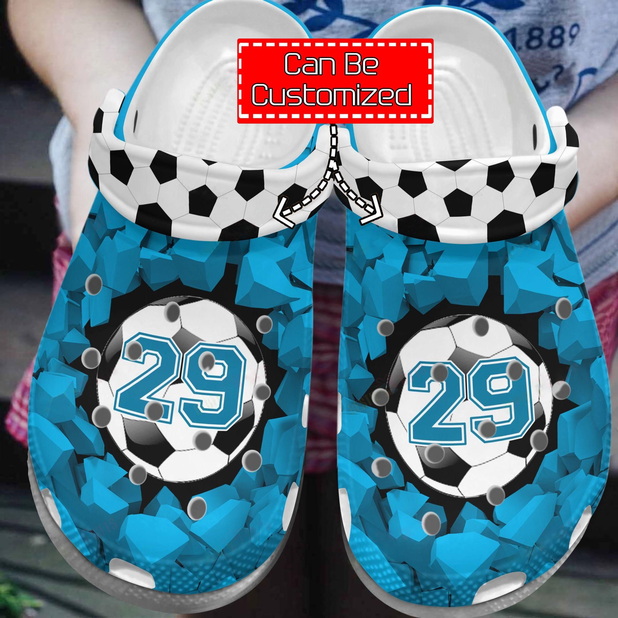 Soccer Crocs - Personalized Soccer Sole Soccer Is My Passion Clogs Shoes