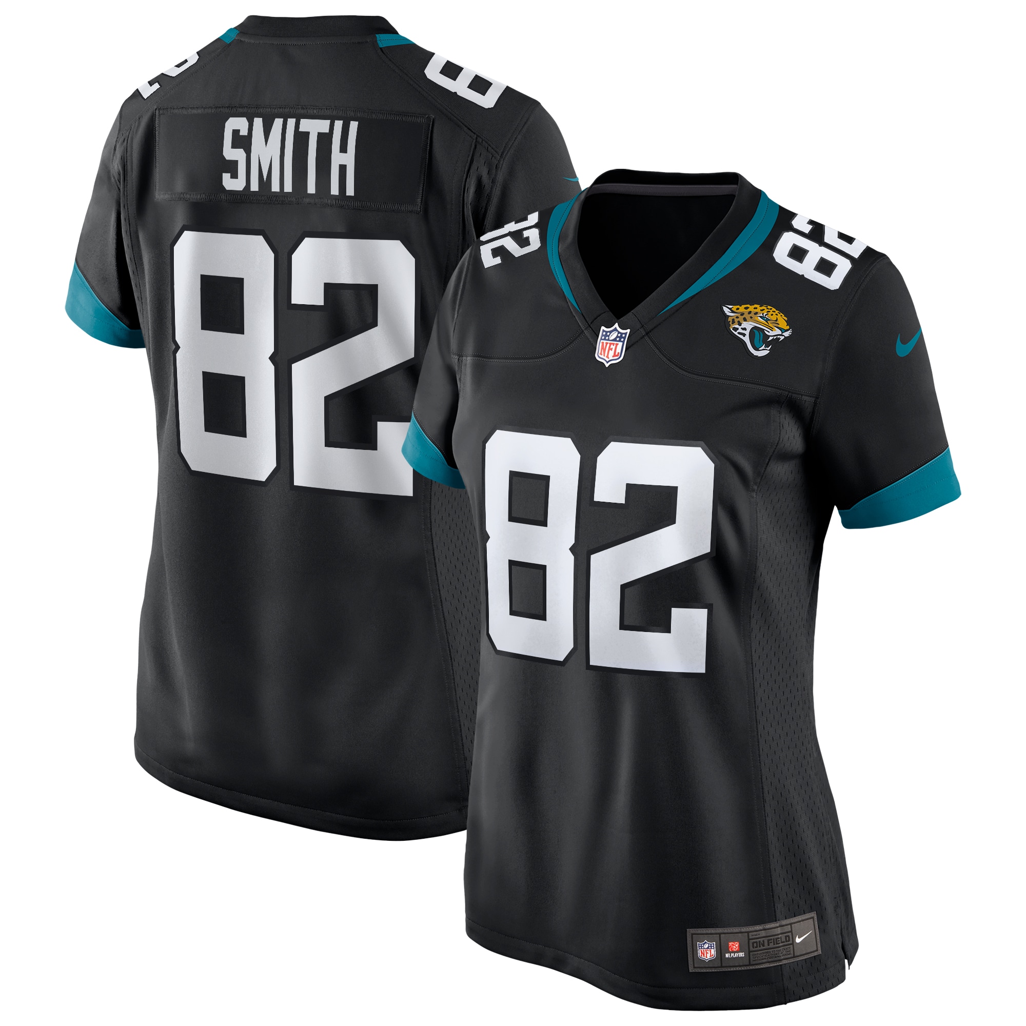 Women’s Jacksonville Jaguars Jimmy Smith Black Game Retired Player Jersey