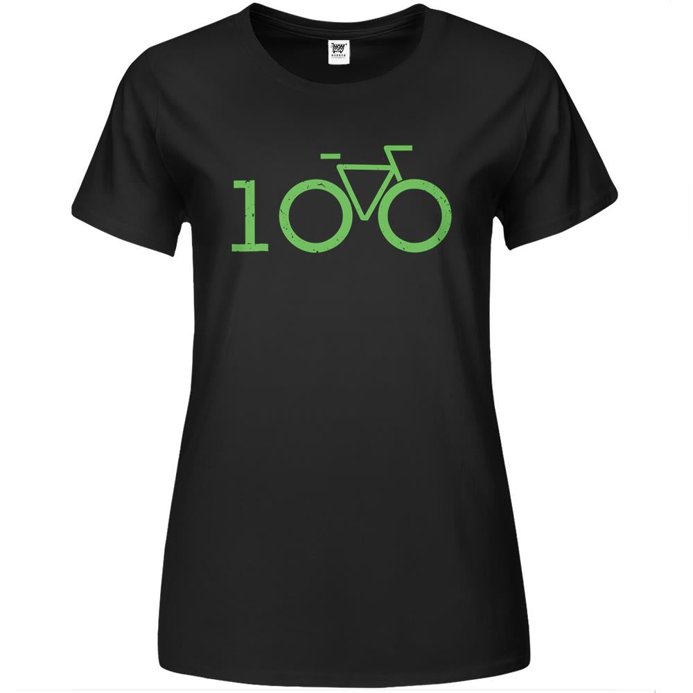 Cool Cycling Tees – Century Ride 100 Premium Womens T Shirts