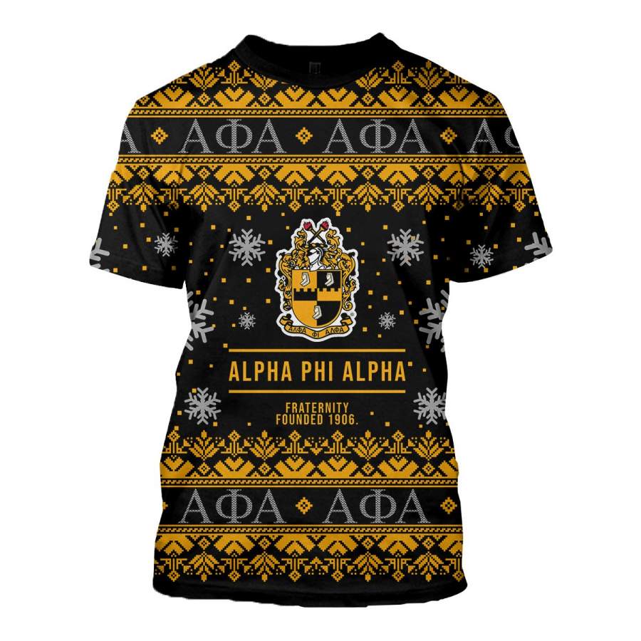 3D All Over Alpha Phi Alpha Ugly Sweater 30920222