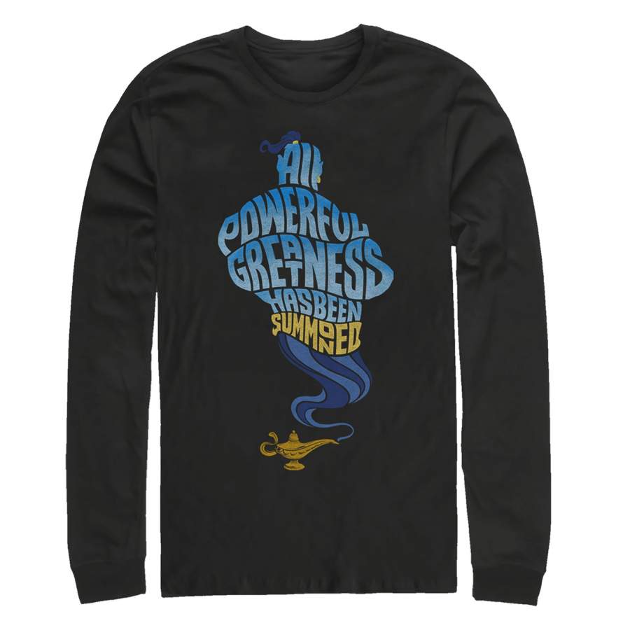 Aladdin Men’s Genie Greatness Summoned  Long Sleeve Shirt