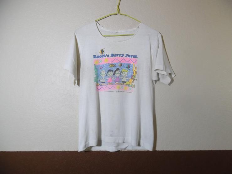 Vtg 1960S Knott S Berry Farm Peanuts Character Shirt