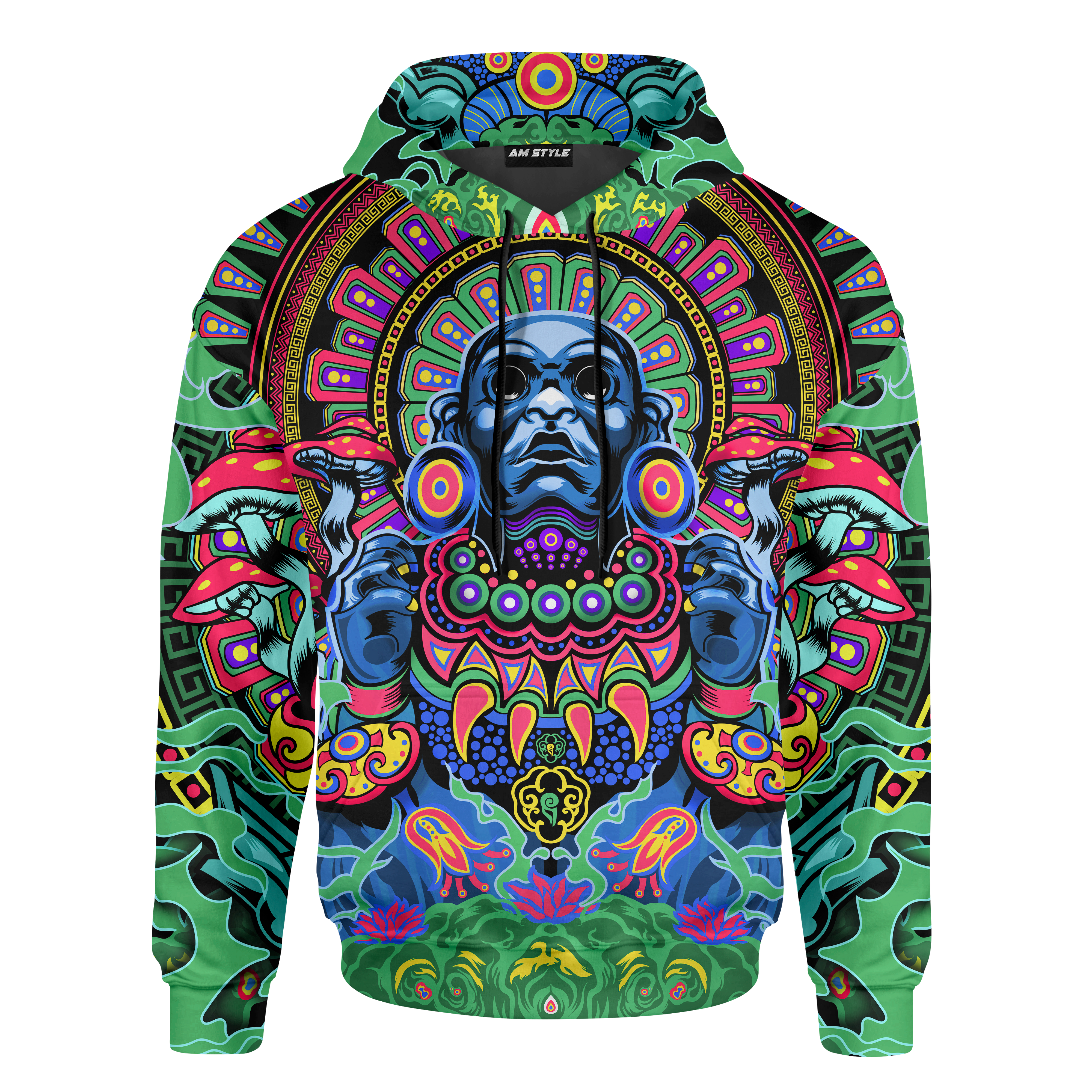 Aztec Xochipilli Flower God Aztec Mexican Mural Art Customized 3D All Over Printed Shirt – Am Style Design