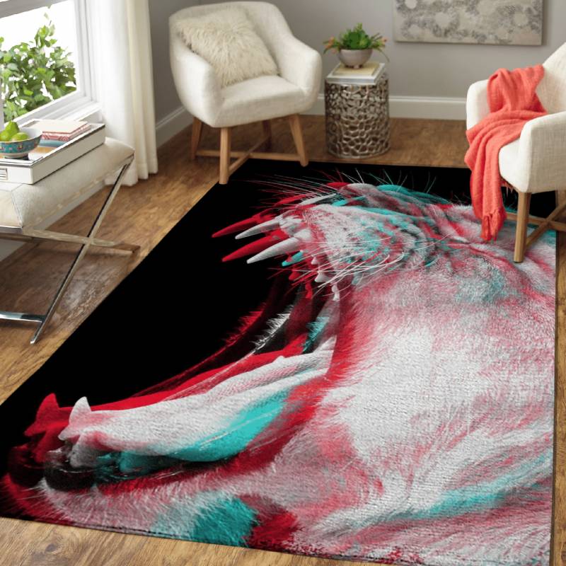 Tiger Delusions – Animals Area Rug Carpet