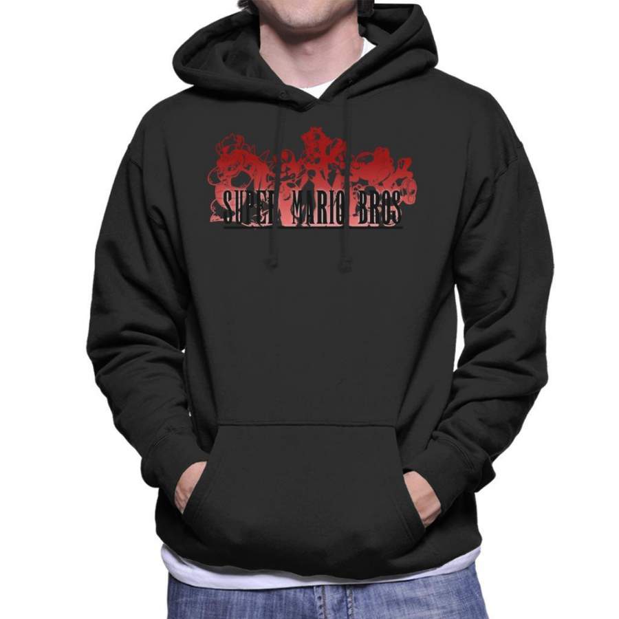 Super Mario Bros Final Fantasy Logo Men’s Hooded Sweatshirt