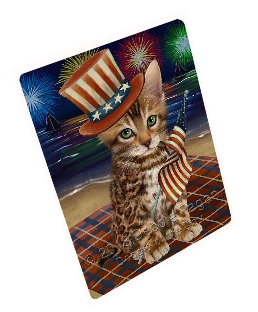 4Th Of July Independence Day Firework Bengal Cat Blanket Blnkt84873