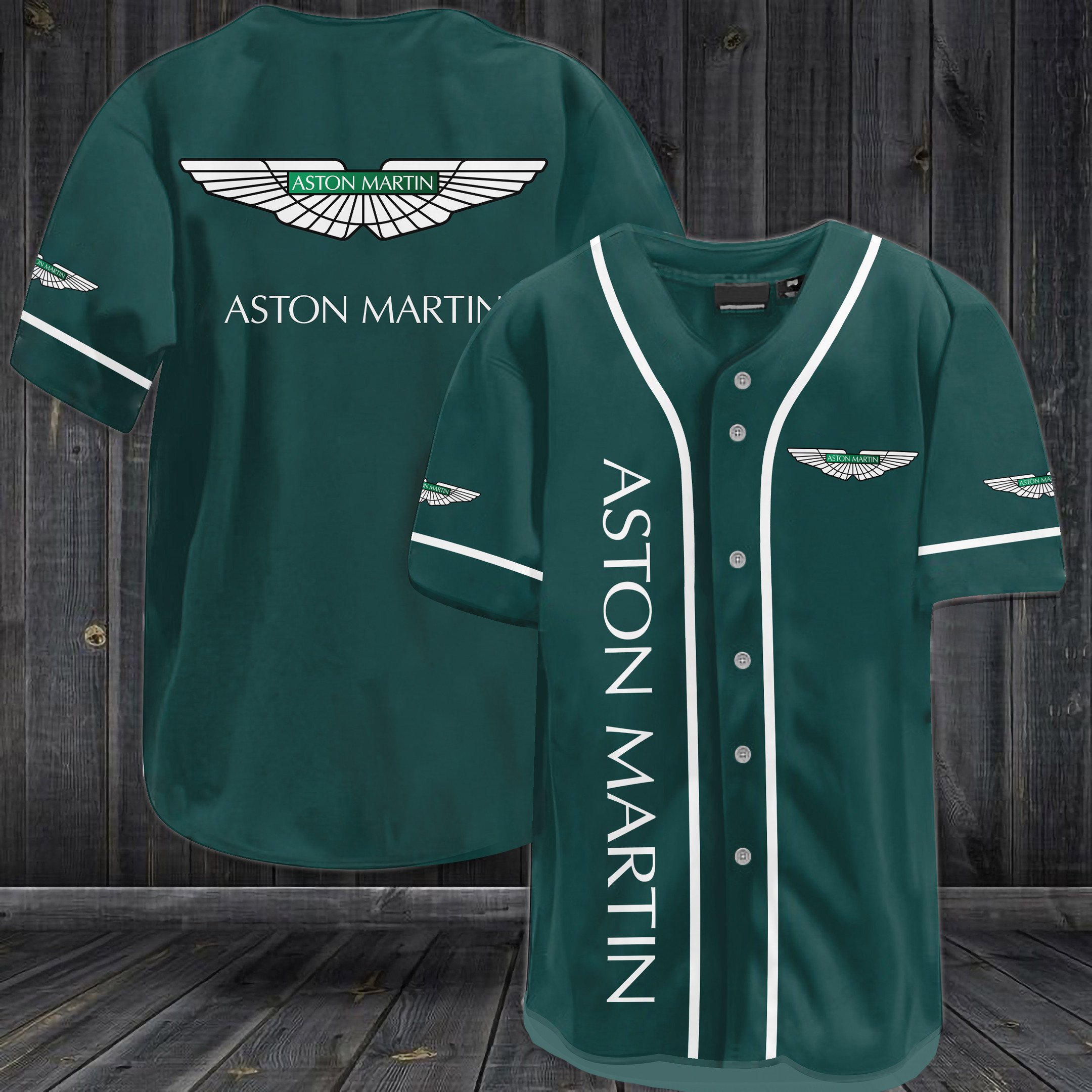 Aston Martin Racing Baseball Jersey – Green