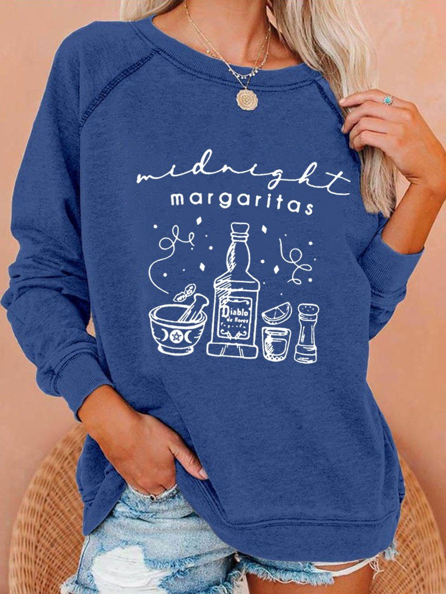 Women’S Midnight Margaritas Society Practical Magic Outfits Long Sleeve Sweatshirt