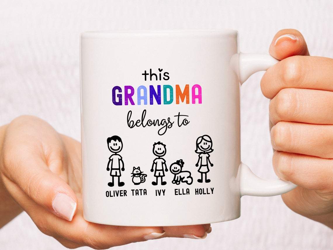 Mothers Day Mug Grandma Mothers Day Gift Grandma Custom Nanny Mugs Granny Mugs Birthday Gift Grandma Mugs Nana Gift Personalised Nana Mugs.