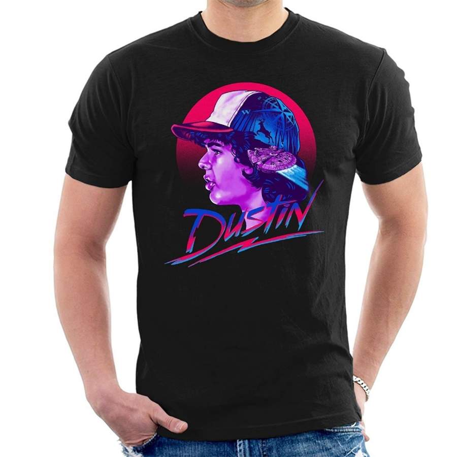 Dustin Montage Stranger Things Men’s Summer Style T-Shirt