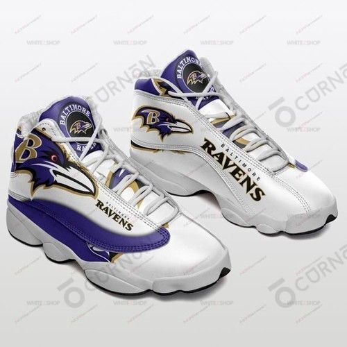 Baltimore Ravens Air Jordan 13 Sneakers Customized Tennis Shoes For Fan