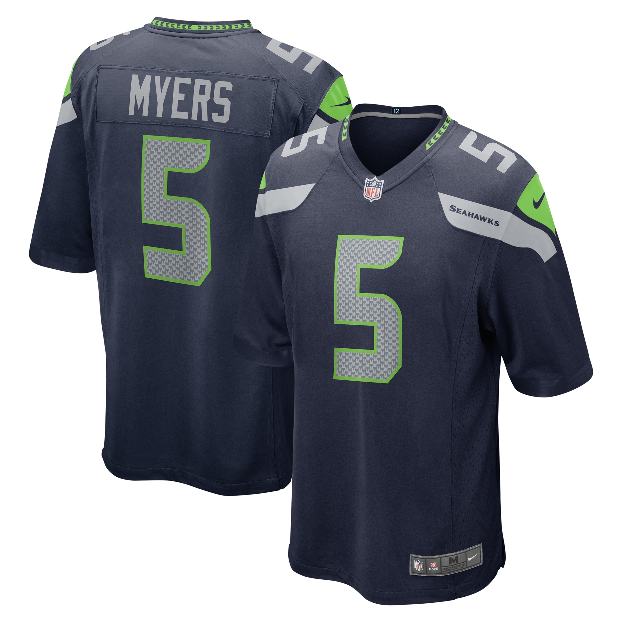 Jason Myers Seattle Seahawks Game Jersey – College Navy