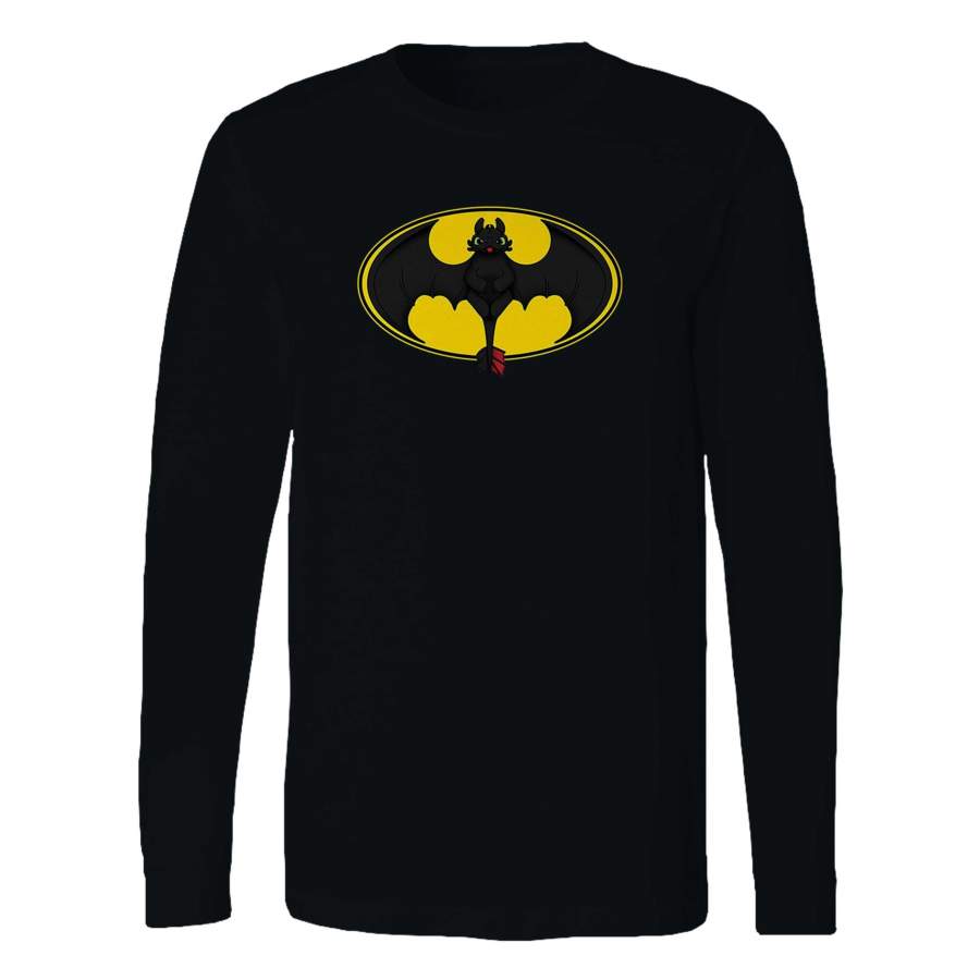 Toothles Batman How To Train Your Dragon Long Sleeve T-Shirt