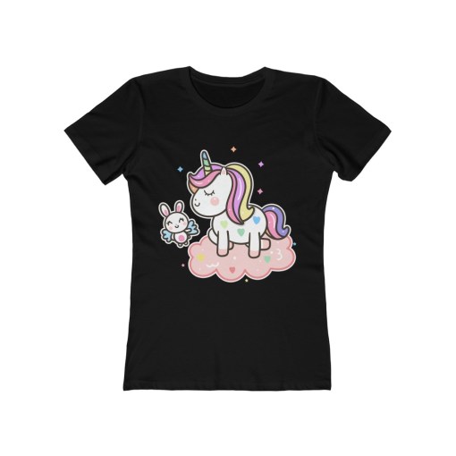 Cute Unicorn Angel Bunny Rabbit – Women Tee