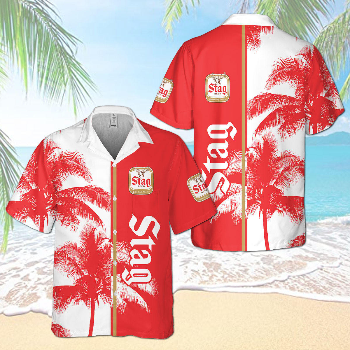 St Beer Palm Hawaii Shirt Ha35839