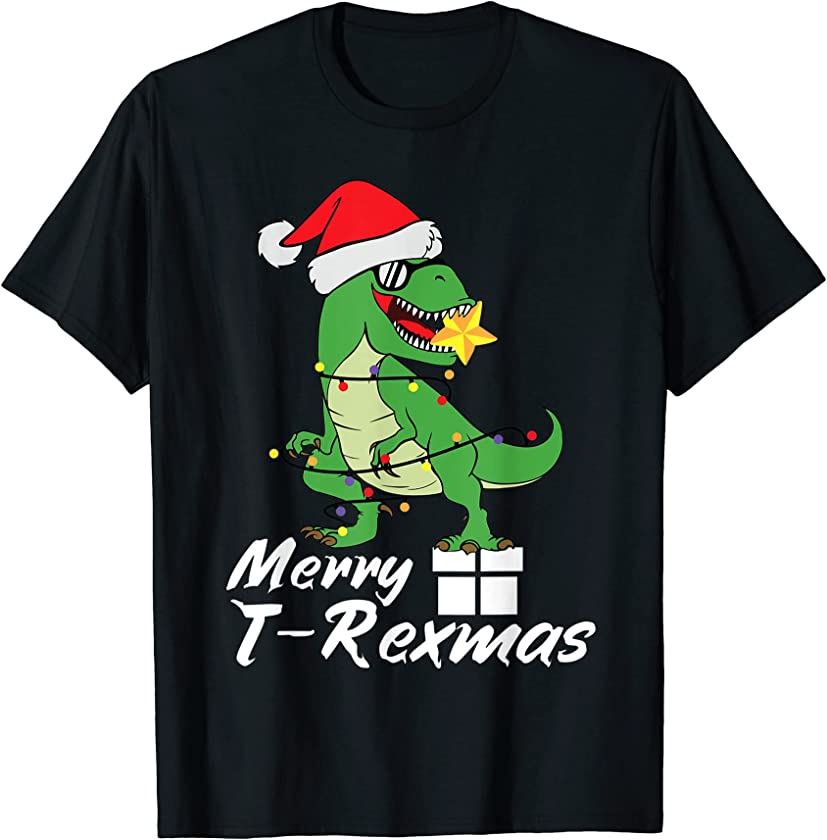 Christmas Dinosaur Tree Rex Merry T-Rexmas T-Shirt