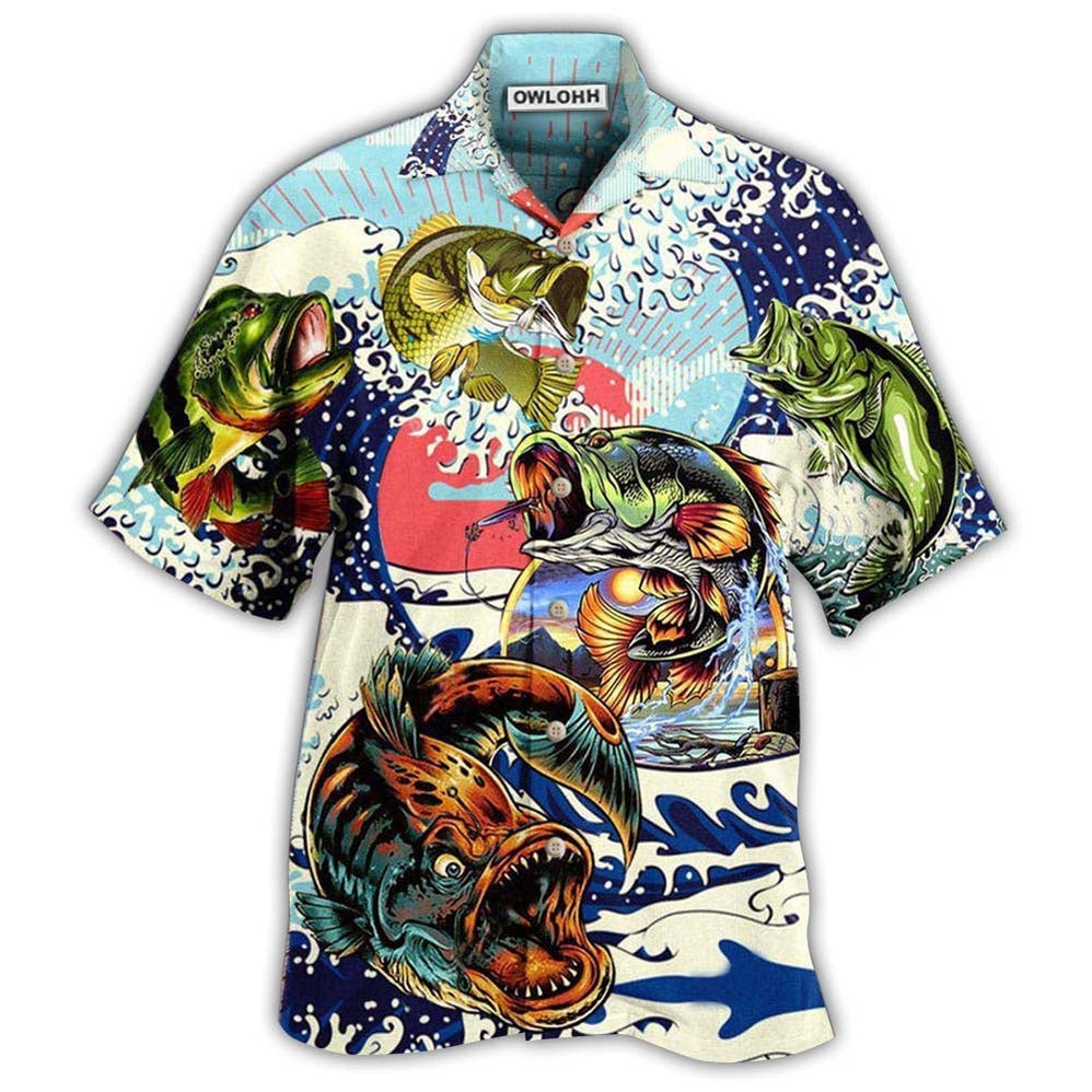 Fishing Is My Life Big Waves Hawaii Shirt Ha13860