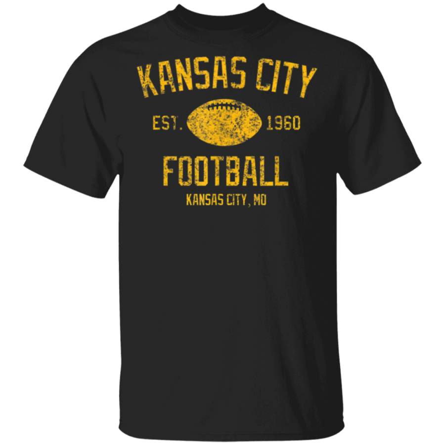 Vintage Kansas City Football Retro Classic 1960 Apparel Tee